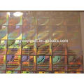 Dot-Matrix Holographic Hologram Sticker Custom Hologram Sticker with numbering